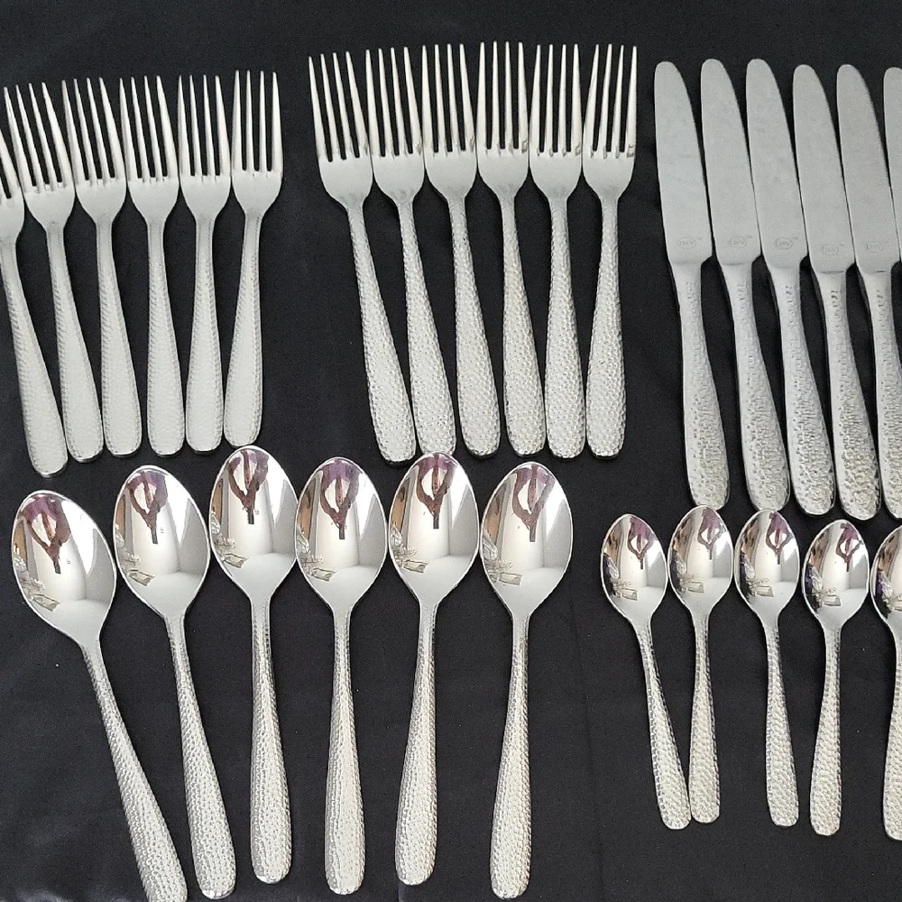 Elegant Silver Cutlery Set